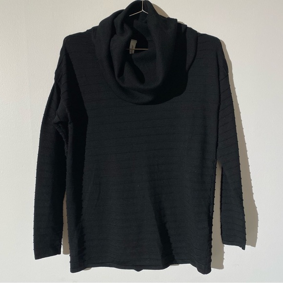 Soyaconcept black ribbed turtleneck sweater - Picture 2 of 5
